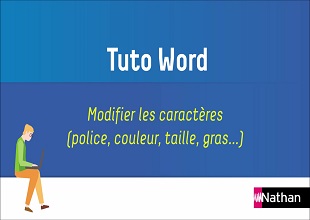 WORD - Chapitre 1 - Tuto 3 - Modifier les caractères (police, couleur, taille, gras...) (fiche 15)